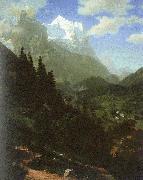 Albert Bierstadt The Wetterhorn France oil painting reproduction
